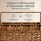 Best Choice Products Utensil Caddy w/Handle - 5 Compartments, Woven Wicker Utensil Silverware Flatware Organizer